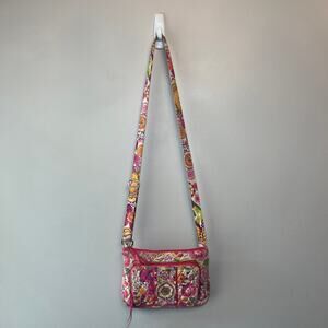 Vera Bradley Women's Clementine Floral Print Crossbody Bag Purse